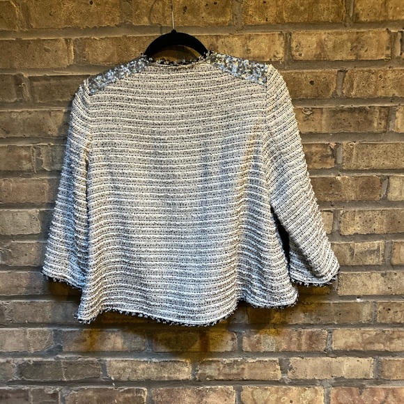 Tweed blazer by The Limited, sequined shoulders! - Picture 5 of 6